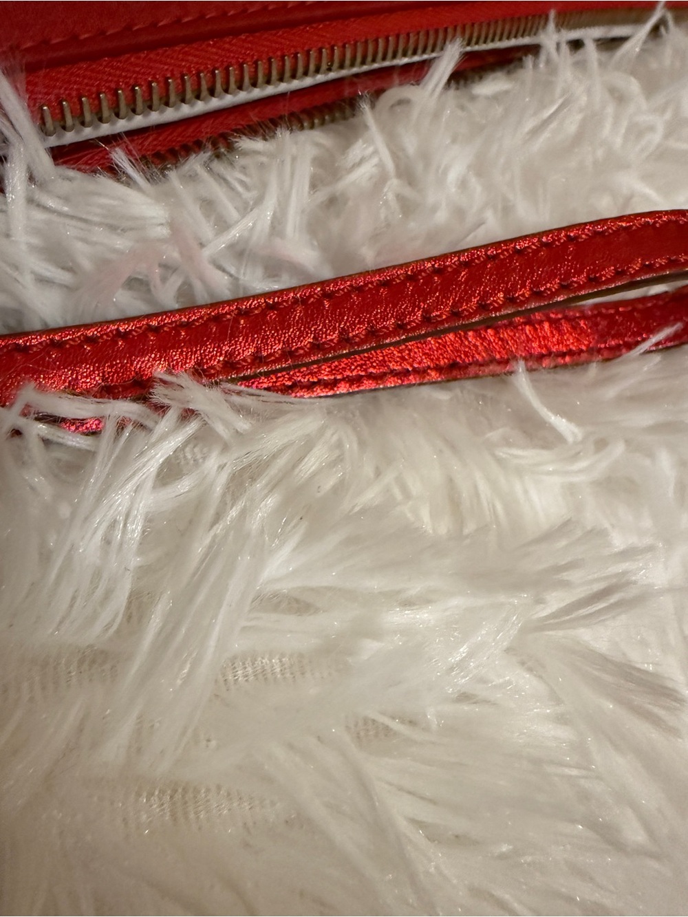 Fendi Vintage Red Satin Wristlet Clutch Evening Bag Y2k with COA - Picture 5 of 16